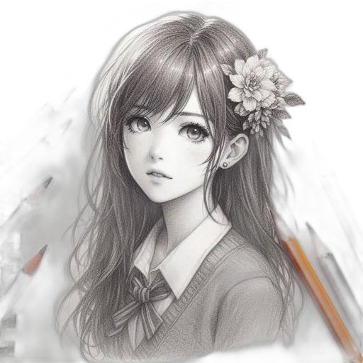 face, flower, staff, crown transparent PNG cut-out