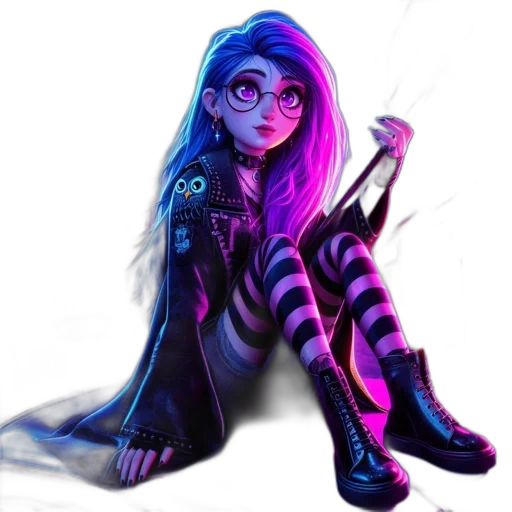 staff, hair, dress, fantasy art transparent PNG cut-out
