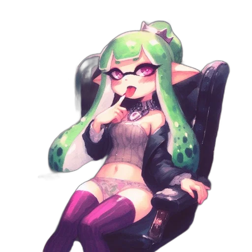 dress, staff, jacket, weapon transparent PNG cut-out