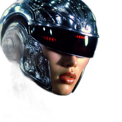 robot, face, mask, creature transparent PNG cut-out