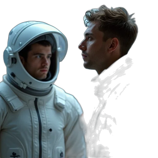 jacket, face, concept art, comic book art transparent PNG cut-out
