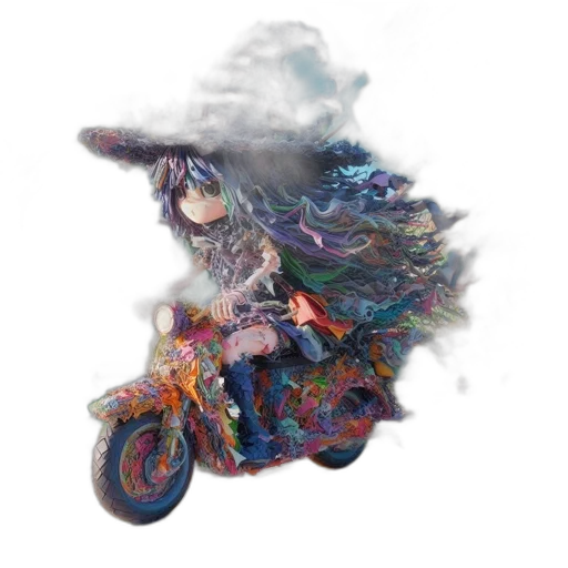 dragon, car, hair, dress transparent PNG cut-out