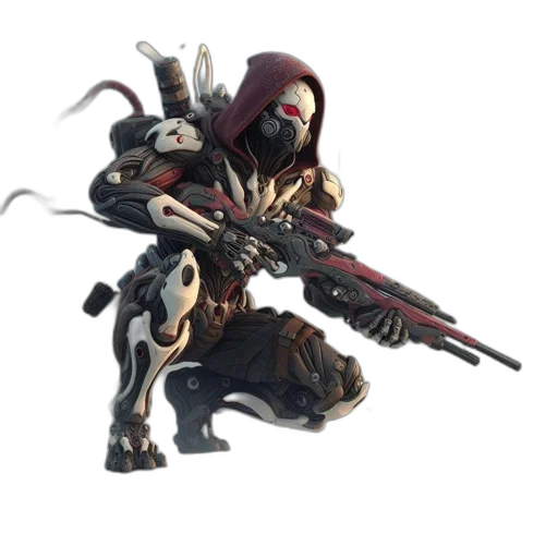 weapon, robot, sword, staff transparent PNG cut-out