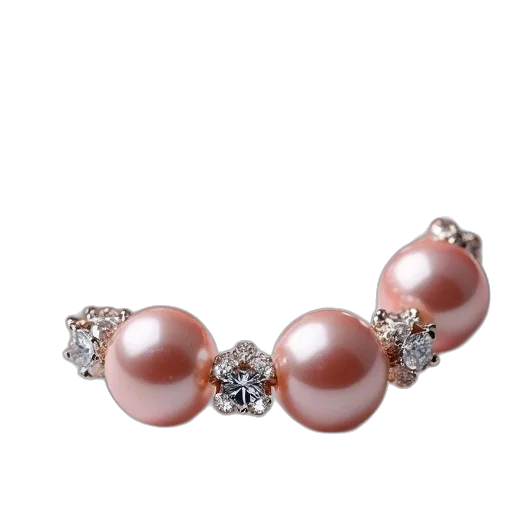 jewelry, crown, pink, pearl transparent PNG cut-out