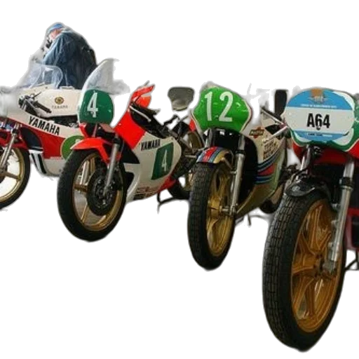 3d render, four, yamaha, motorcycles transparent PNG cut-out