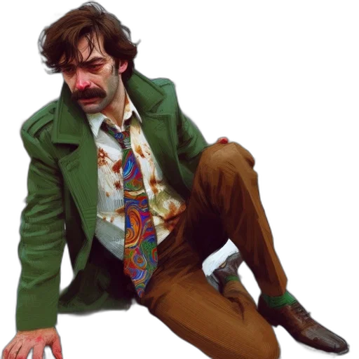 jacket, staff, concept art, photorealistic transparent PNG cut-out