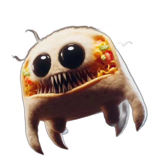 creature, food, animal, concept art transparent PNG cut-out
