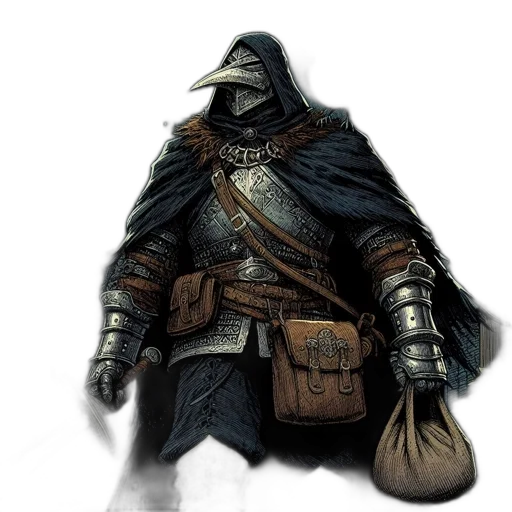 mask, staff, jacket, sword transparent PNG cut-out