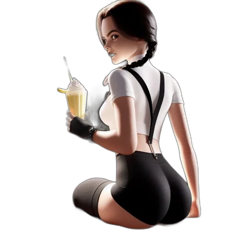 dress, staff, concept art, comic book art transparent PNG cut-out