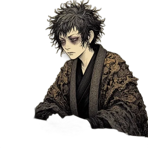jacket, creature, concept art, anime transparent PNG cut-out
