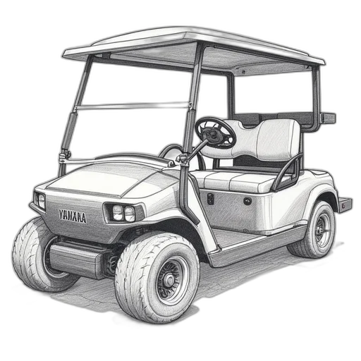 car, robot, photorealistic, pencil sketch transparent PNG cut-out