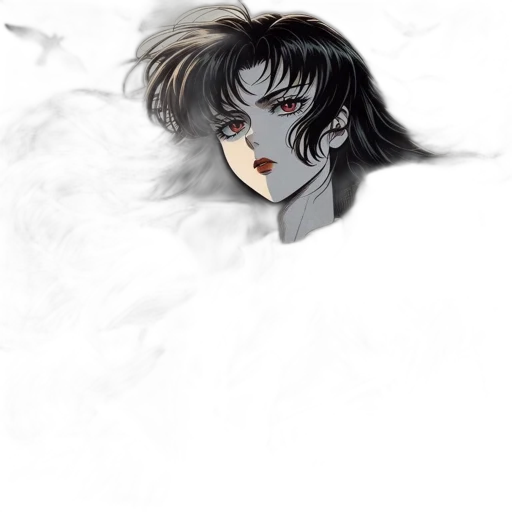 face, mask, creature, comic book art transparent PNG cut-out