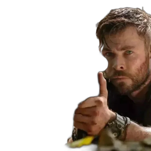weapon, hair, comic book art, man transparent PNG cut-out