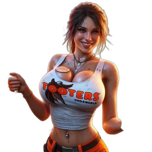 staff, robot, dress, 3d render transparent PNG cut-out