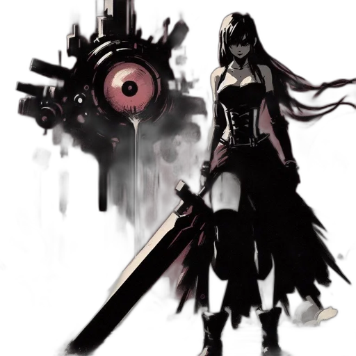 weapon, sword, staff, concept art transparent PNG cut-out