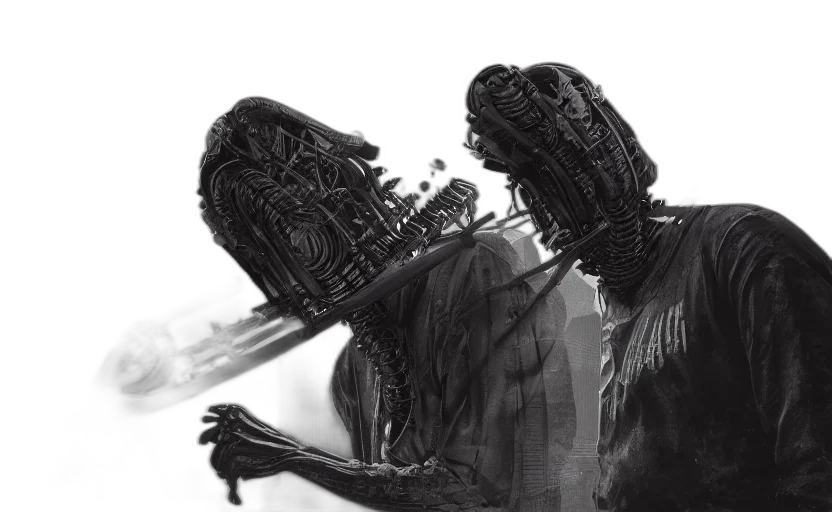 robot, mask, crown, creature transparent PNG cut-out