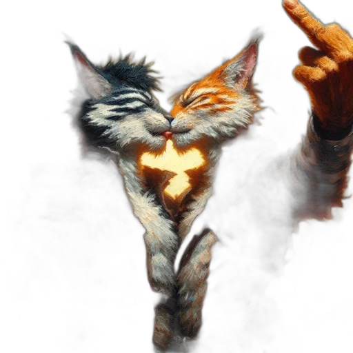 staff, animal, fantasy art, concept art transparent PNG cut-out