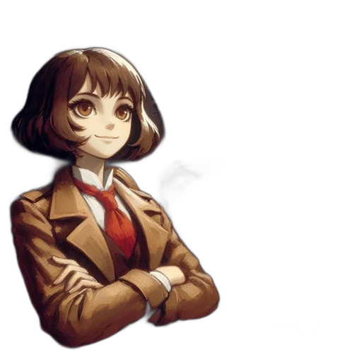 face, jacket, robot, staff transparent PNG cut-out