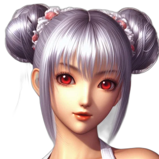 face, fantasy art, photorealistic, 3d render transparent PNG cut-out