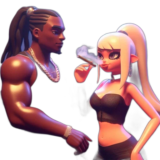 concept art, 3d render, fantasy art, pixel art transparent PNG cut-out