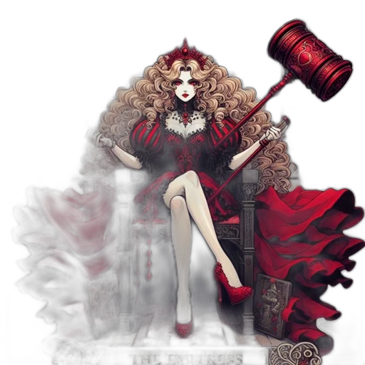crown, staff, dress, fantasy art transparent PNG cut-out