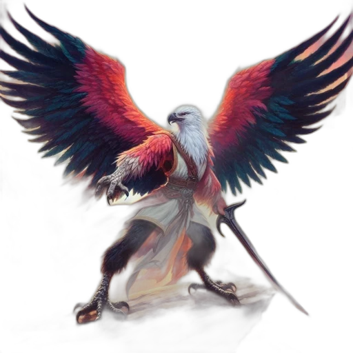 dragon, staff, fantasy art, concept art transparent PNG cut-out