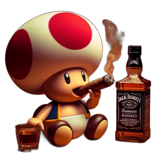 bottle, weapon, hat, robot transparent PNG cut-out