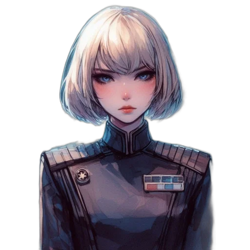 jacket, robot, face, staff transparent PNG cut-out