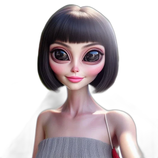 dress, face, robot, jewelry transparent PNG cut-out