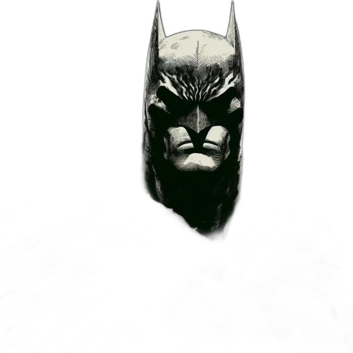 mask, animal, face, comic book art transparent PNG cut-out