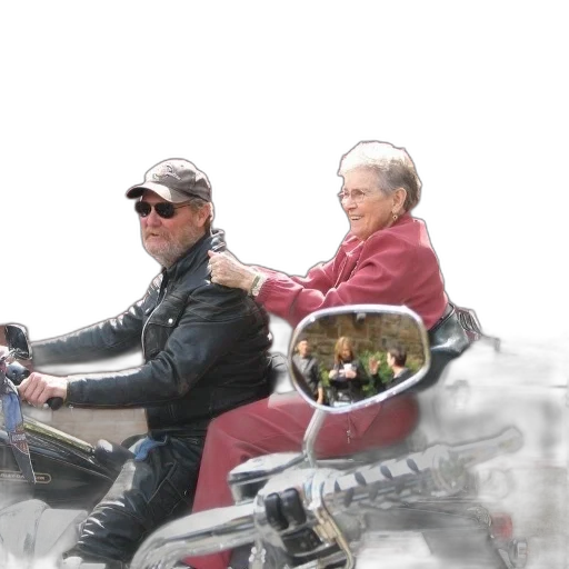 photorealistic, concept art, older, couple transparent PNG cut-out