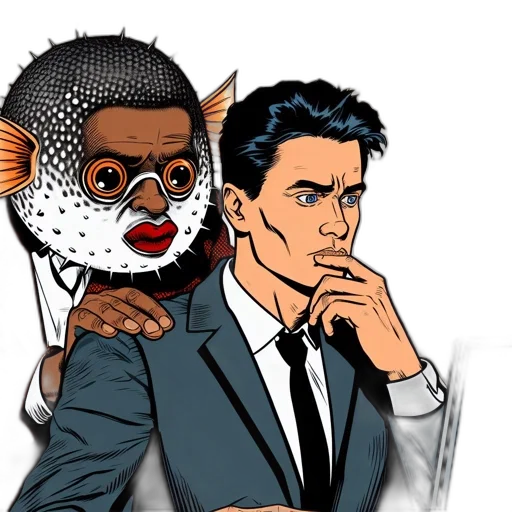 mask, cartoon, comic book art, concept art transparent PNG cut-out