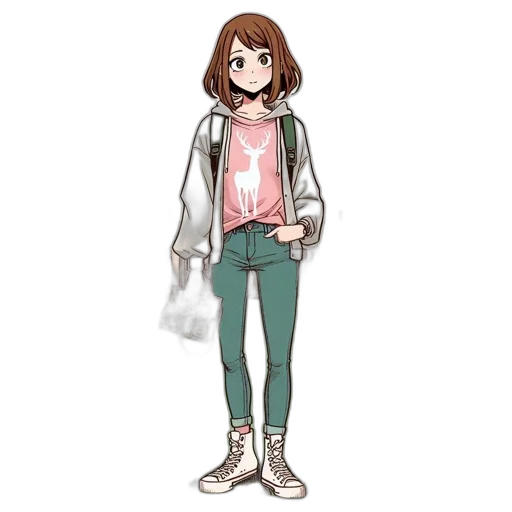 jacket, staff, dress, creature transparent PNG cut-out