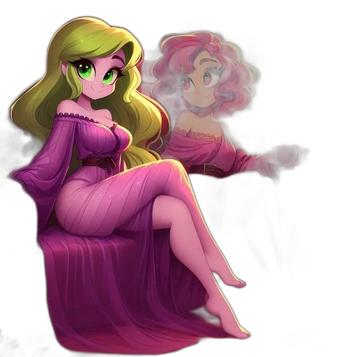 dress, staff, concept art, fantasy art transparent PNG cut-out