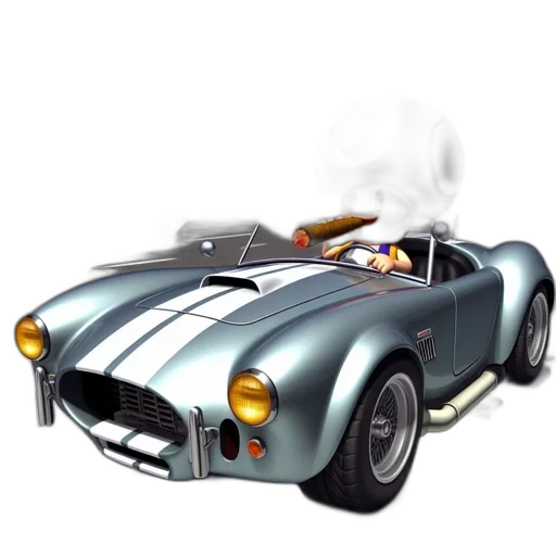 car, 3d render, concept art, photorealistic transparent PNG cut-out