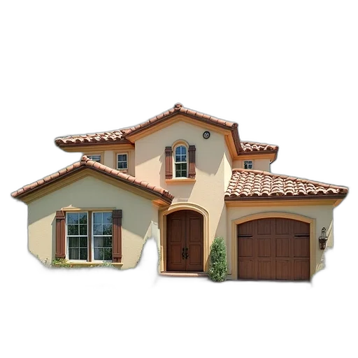 building, 3d render, photorealistic, earth tones transparent PNG cut-out