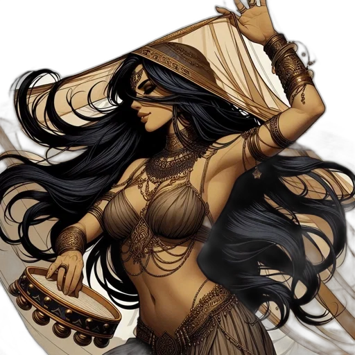 fantasy art, concept art, comic book art, photorealistic transparent PNG cut-out