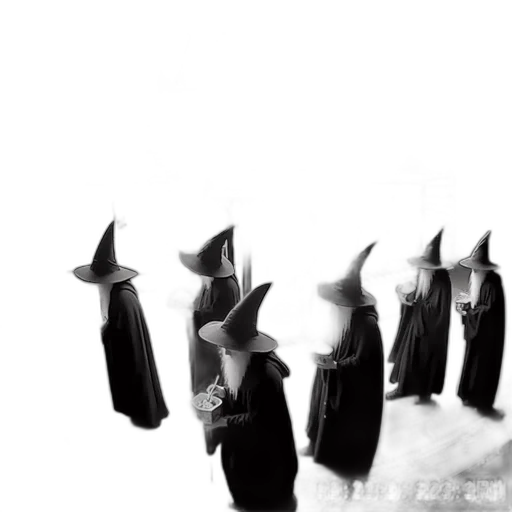 dress, mask, staff, crown transparent PNG cut-out
