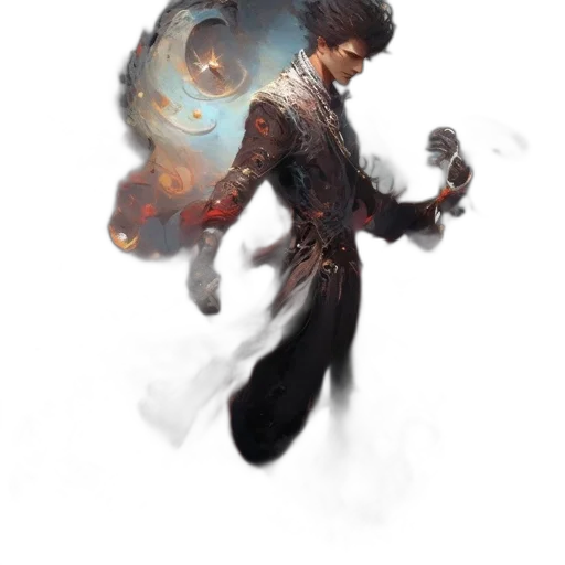 staff, dragon, jacket, sword transparent PNG cut-out