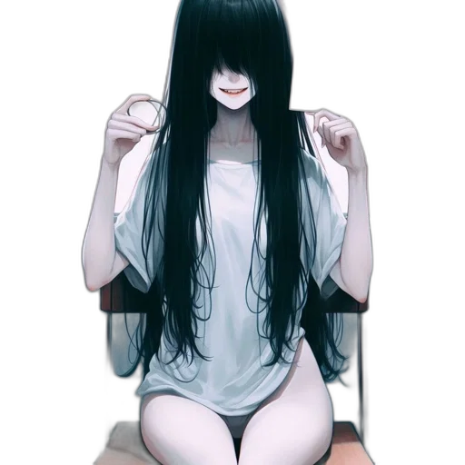 mask, hair, dress, creature transparent PNG cut-out