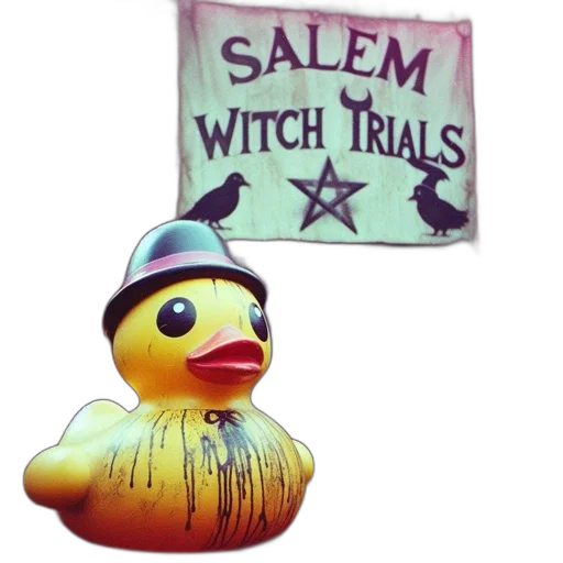3d render, rubber, duck, wearing transparent PNG cut-out