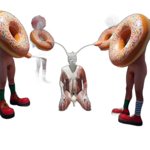 creature, shoes, food, 3d render transparent PNG cut-out