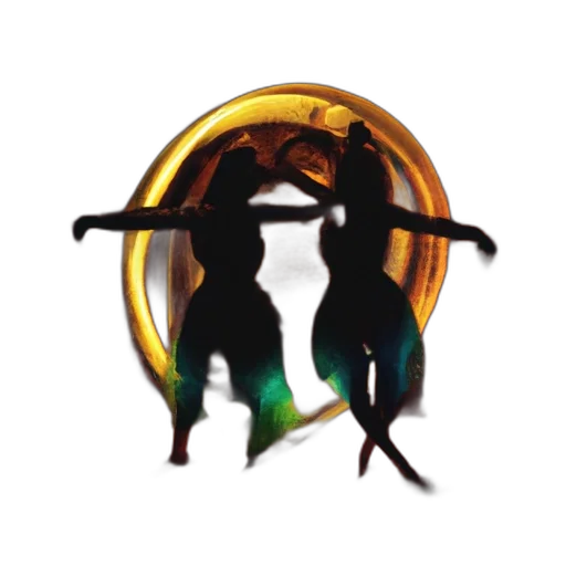 staff, concept art, two, figures transparent PNG cut-out