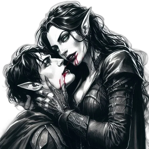 comic book art, fantasy art, concept art, watercolor transparent PNG cut-out