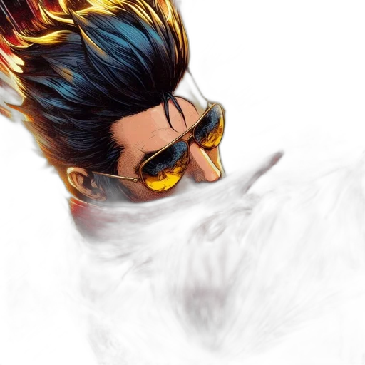 hair, dragon, photorealistic, comic book art transparent PNG cut-out