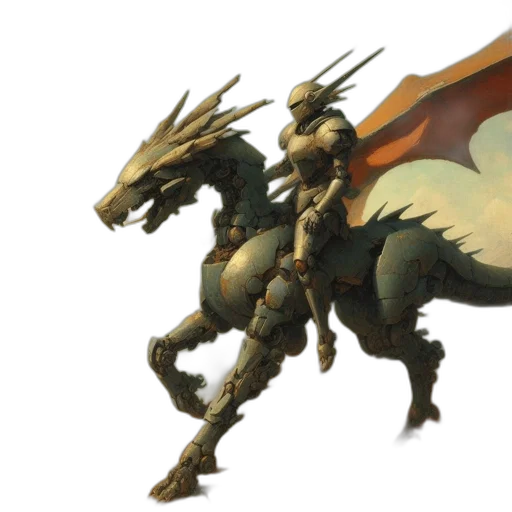 dragon, animal, sword, weapon transparent PNG cut-out