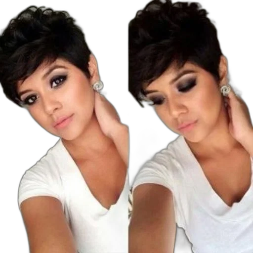 hair, face, photorealistic, cartoon transparent PNG cut-out