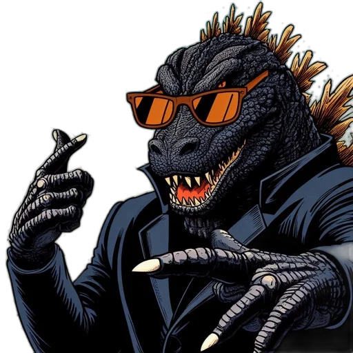 creature, dragon, animal, comic book art transparent PNG cut-out
