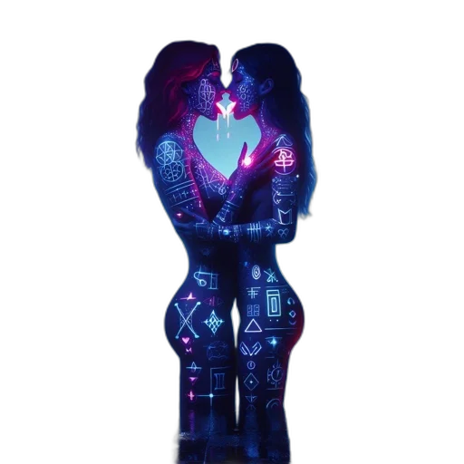 robot, concept art, vaporwave, cyberpunk transparent PNG cut-out