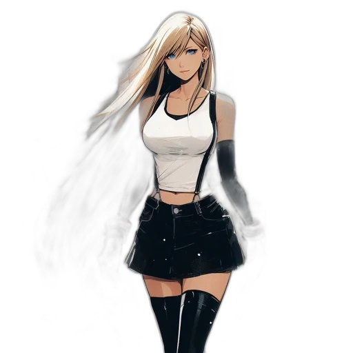 dress, jacket, concept art, anime transparent PNG cut-out